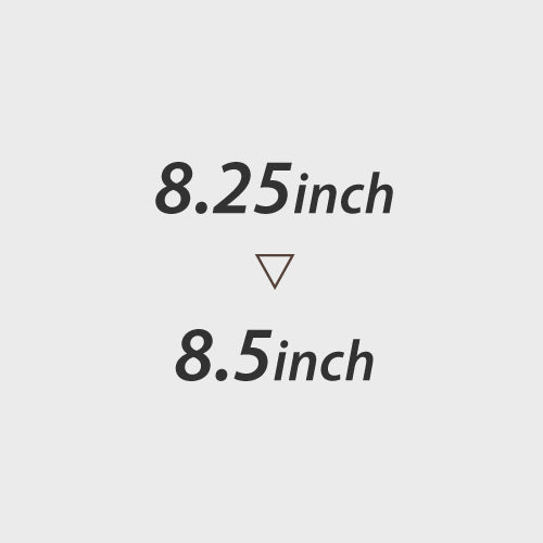 8.25~8.5inch