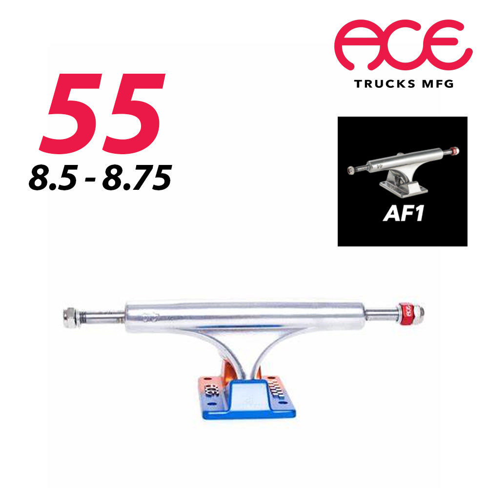 ACE TRUCKS AF1 Anodized Blue Orange Polished 55 エーストラック