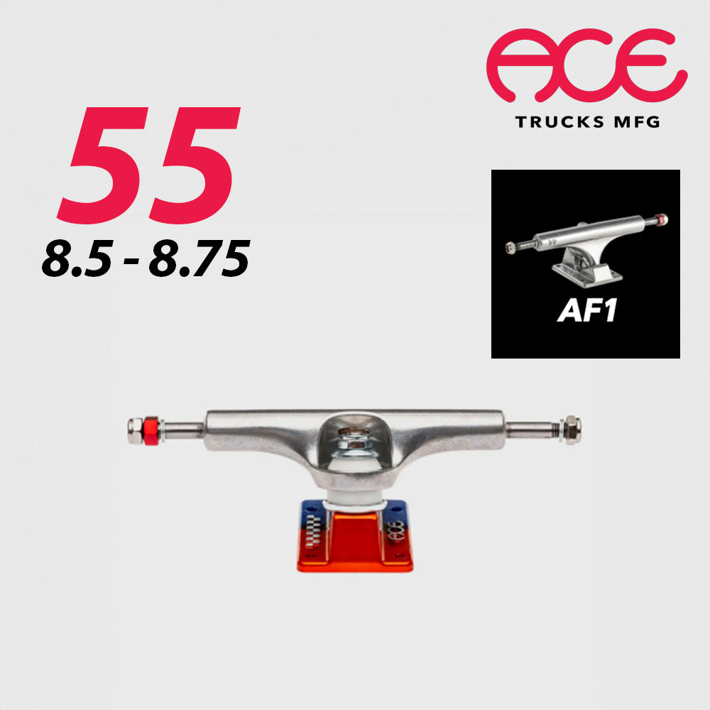 ACE TRUCKS AF1 Anodized Blue Orange Polished 55 エーストラック