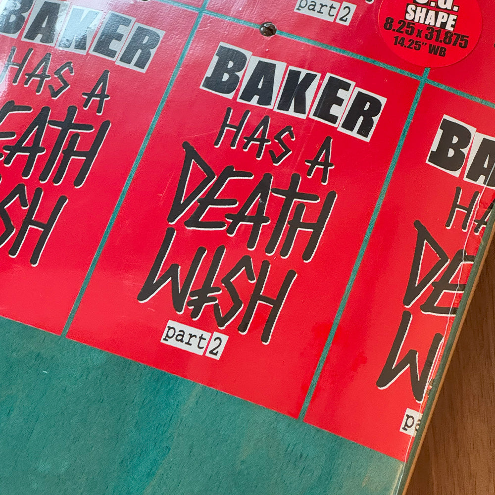 BAKER ベイカー has a deathwish part-2 deck 8.25