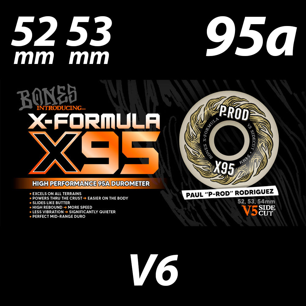 BONES X-F P-ROD 95A V5 52mm 53mm