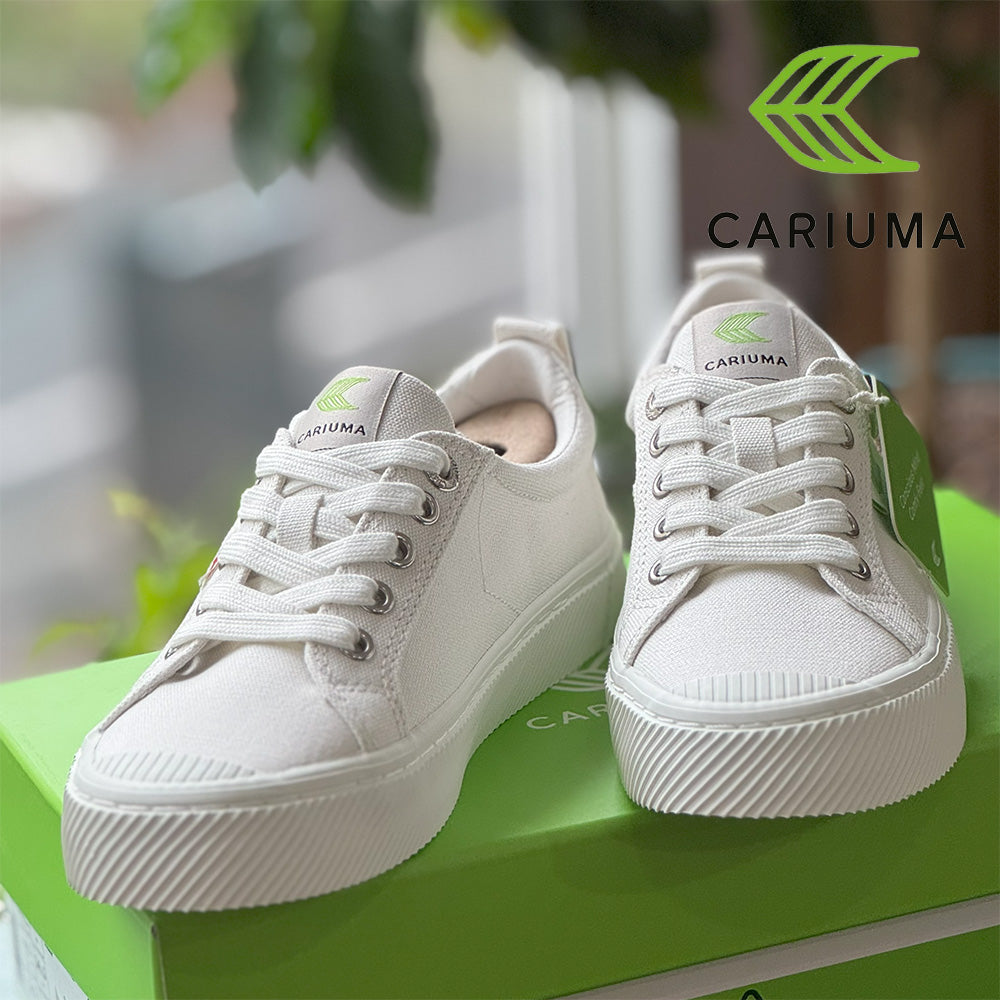 CARIUMA OCA Low Suede Vintage White