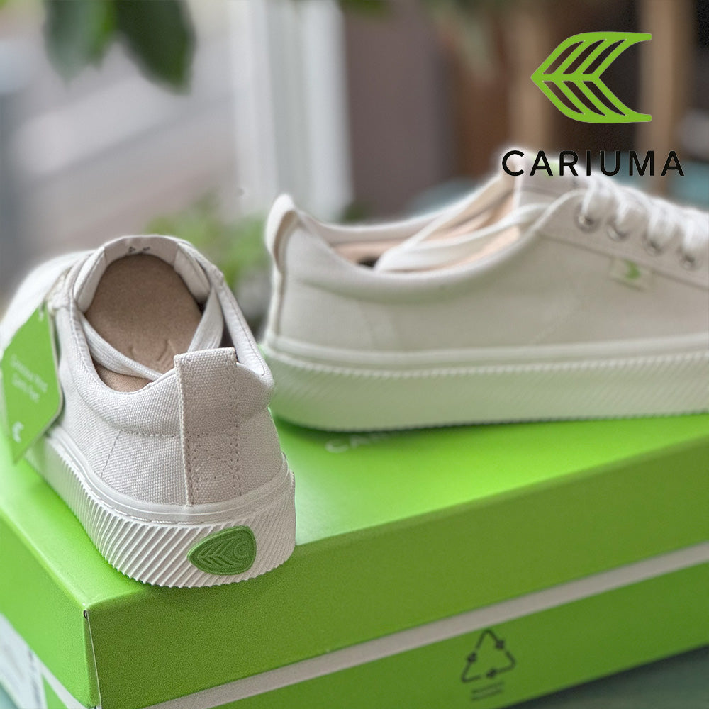 CARIUMA OCA Low Suede Vintage White