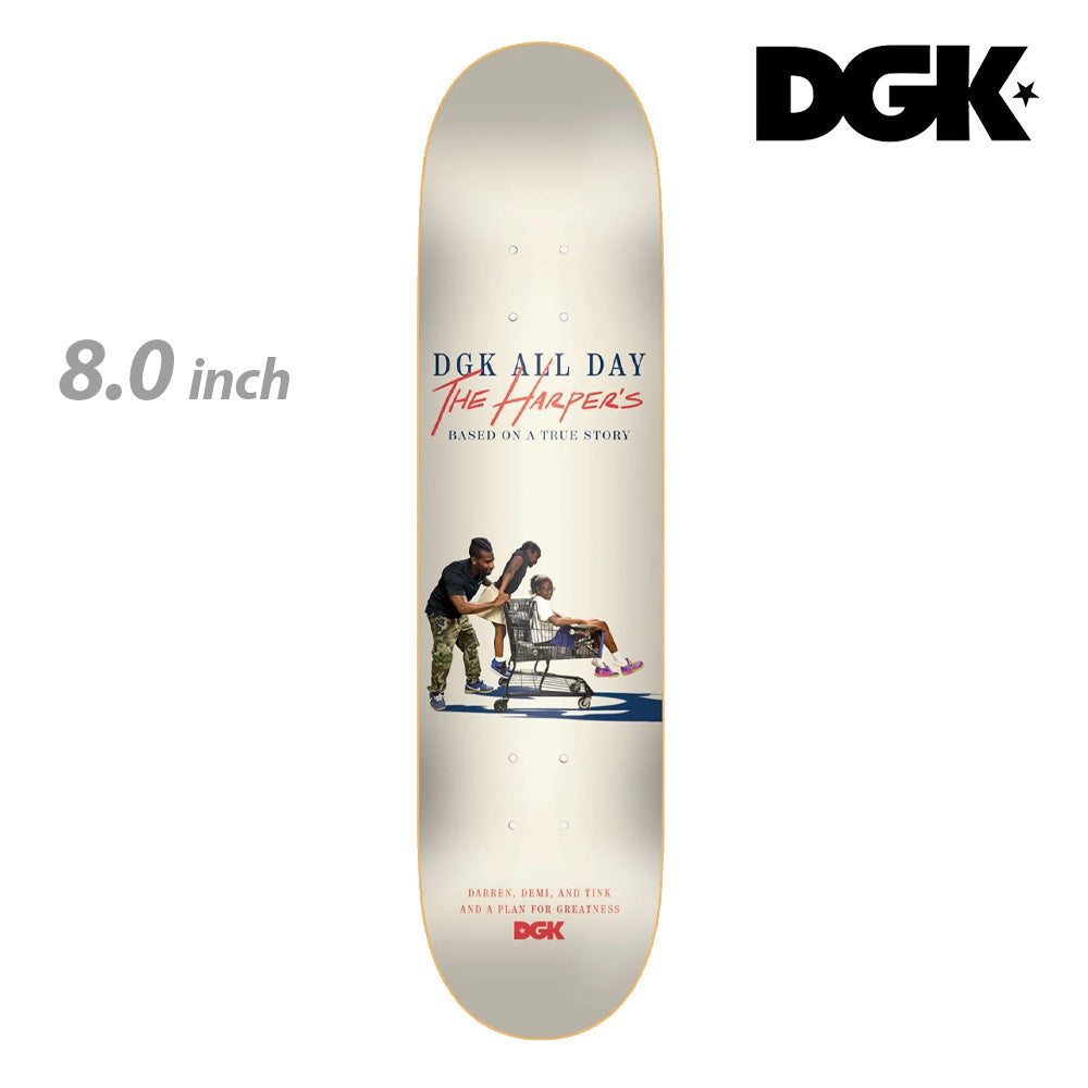 DGK PRO DECKS Greatness The Harpers 8.0