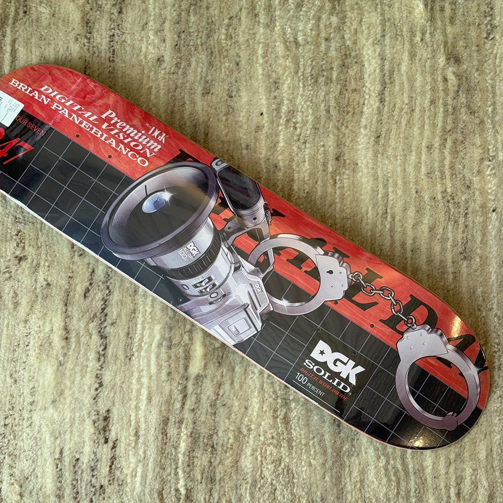DGK Premium Vision Panebianco Street Soldier Skateboard Deck 7.8 / 8.06