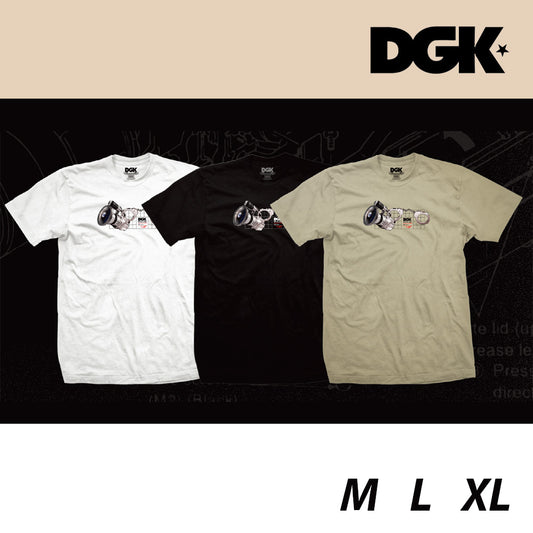 DGK TEE PREMIUM VISION SS TEE BLACK / WHITE / SAND