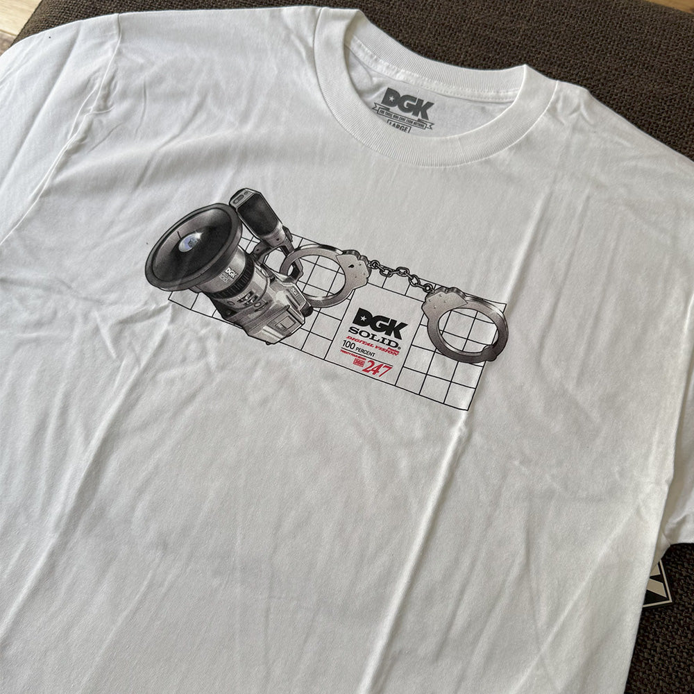 DGK TEE PREMIUM VISION SS TEE BLACK / WHITE / SAND