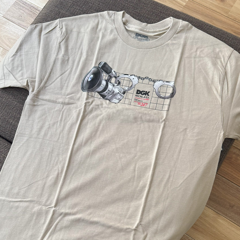DGK TEE PREMIUM VISION SS TEE BLACK / WHITE / SAND