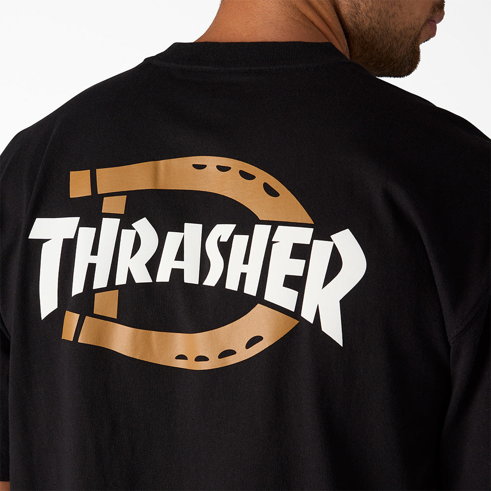 DICKIES THRASHER TEE BLACK ディッキーズ×スラッシャー Tシャツ
