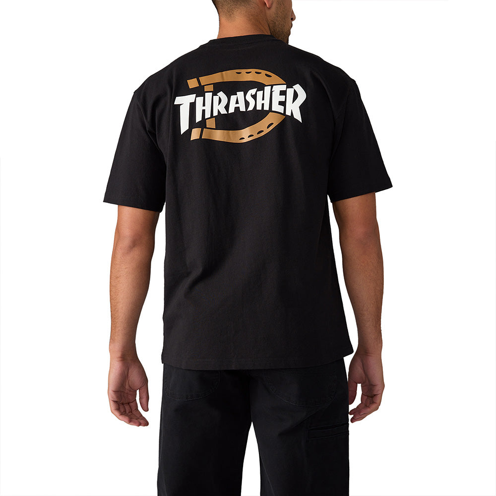 DICKIES THRASHER TEE BLACK ディッキーズ×スラッシャー Tシャツ