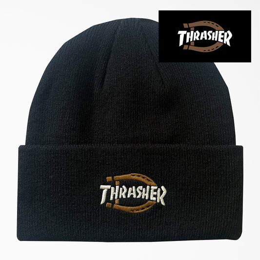 DICKIES THRASHER BEANIE BLACK ディキーズ×スラッシャー