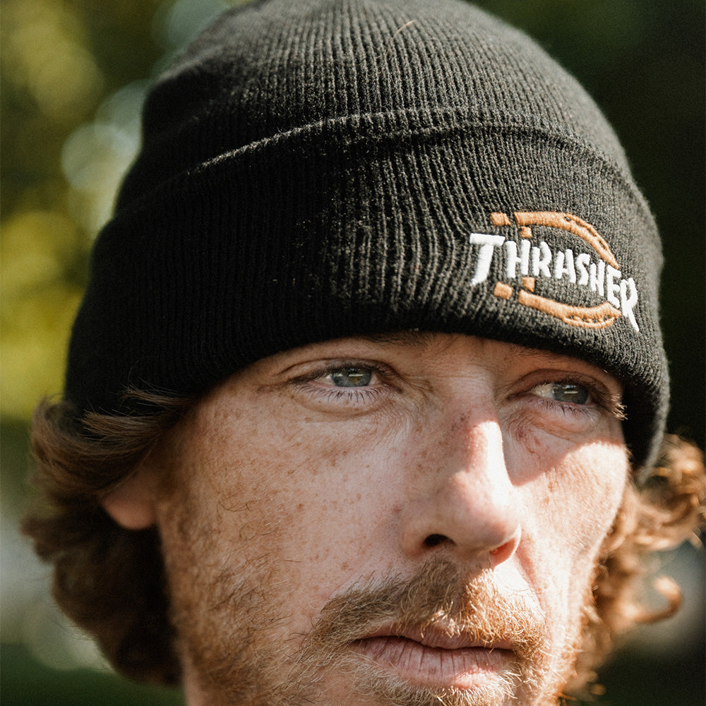 DICKIES THRASHER BEANIE BLACK ディキーズ×スラッシャー