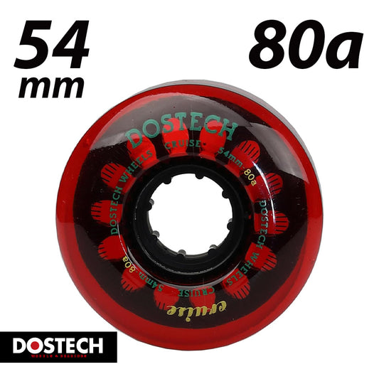 DOSTECH CRUISE 54mm 80A Clear Red