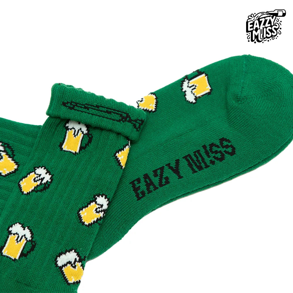 EAZY MISS Beer socks Green
