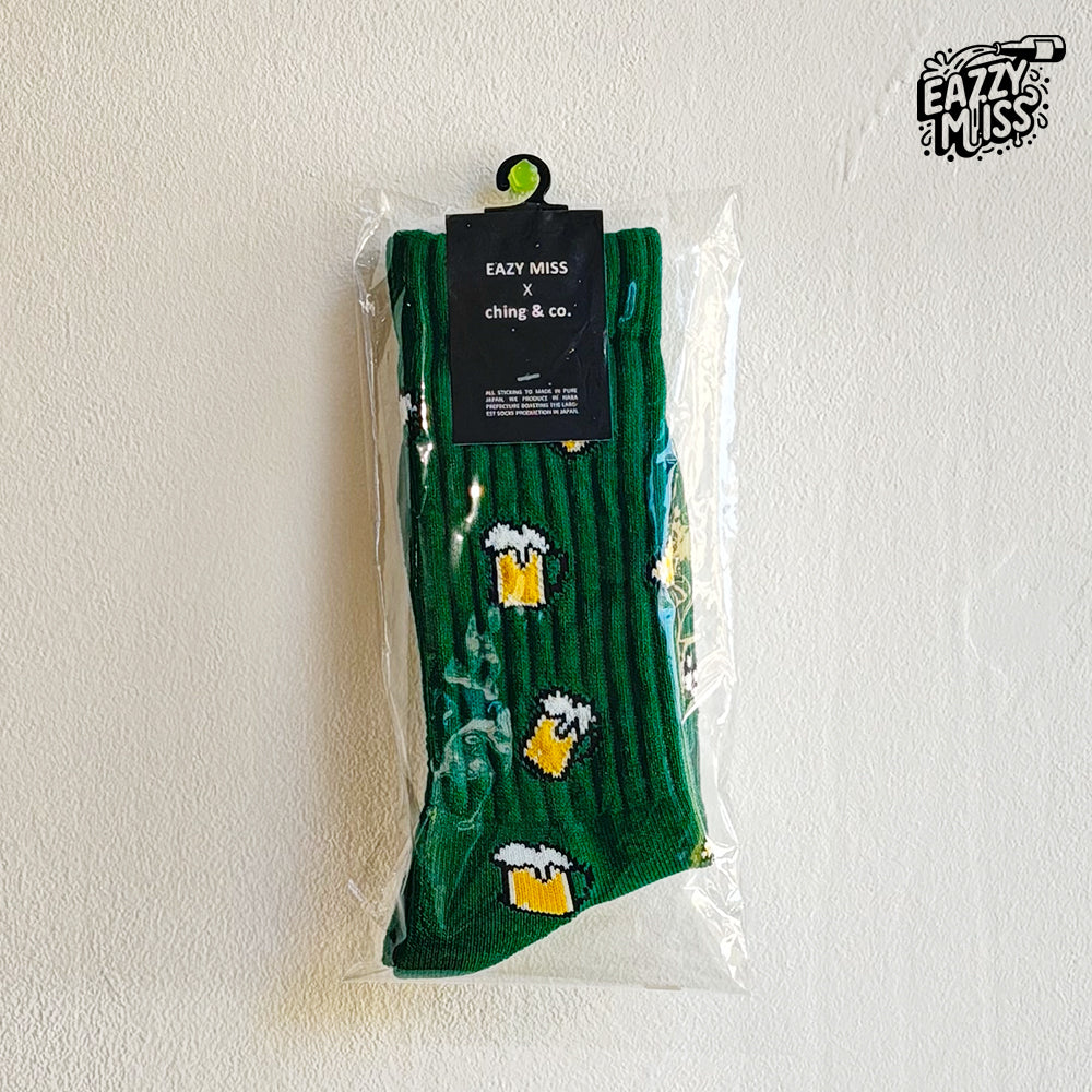 EAZY MISS Beer socks Green