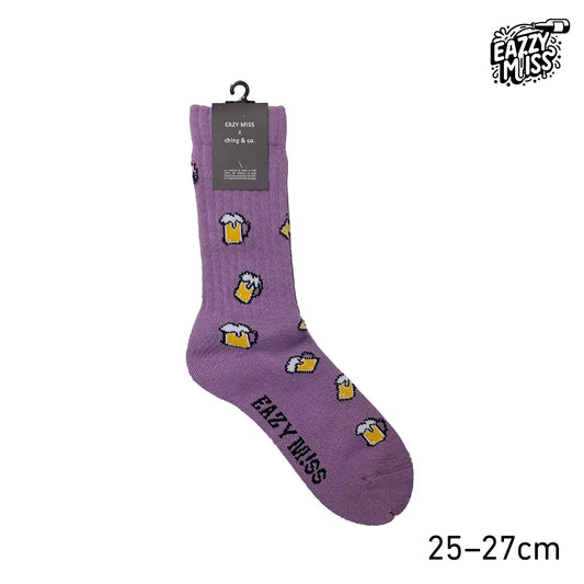 EAZY MISS  Beer socks Lavender