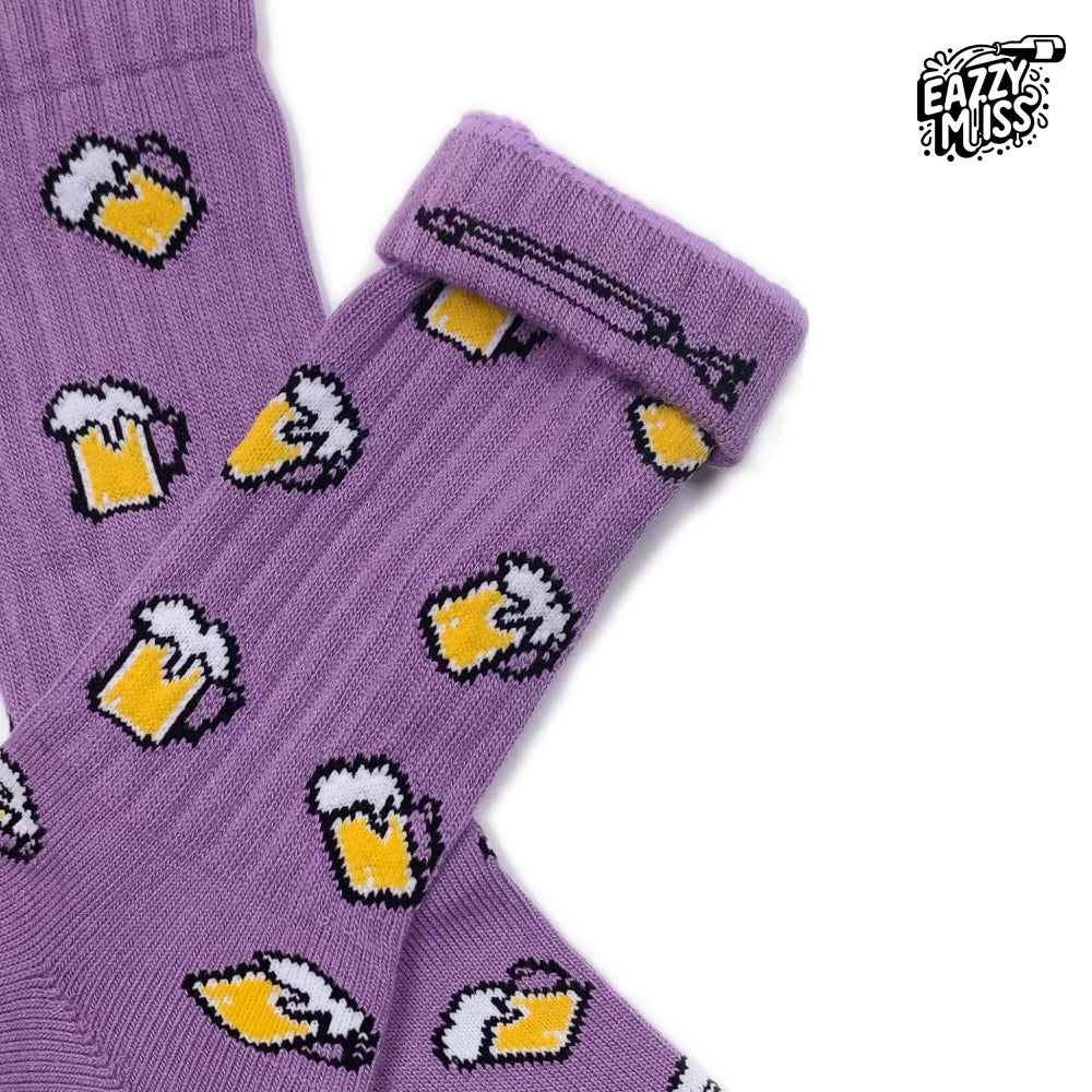 EAZY MISS Beer socks Lavender