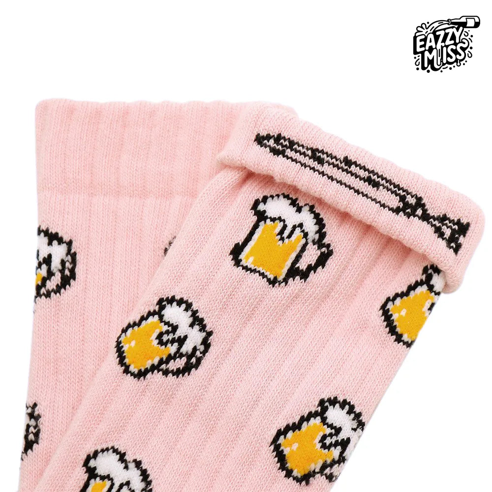 EAZY MISS Beer socks Shell Pink