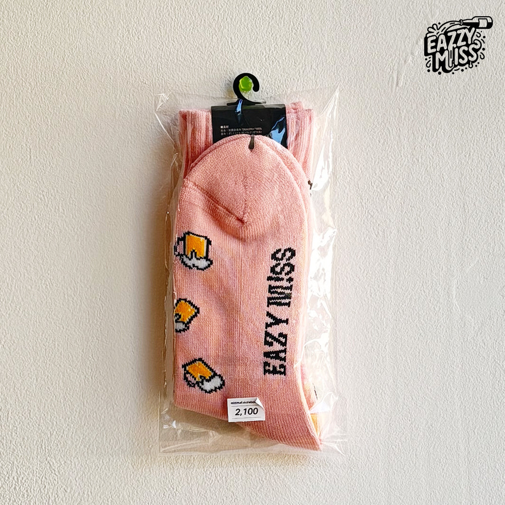 EAZY MISS Beer socks Shell Pink