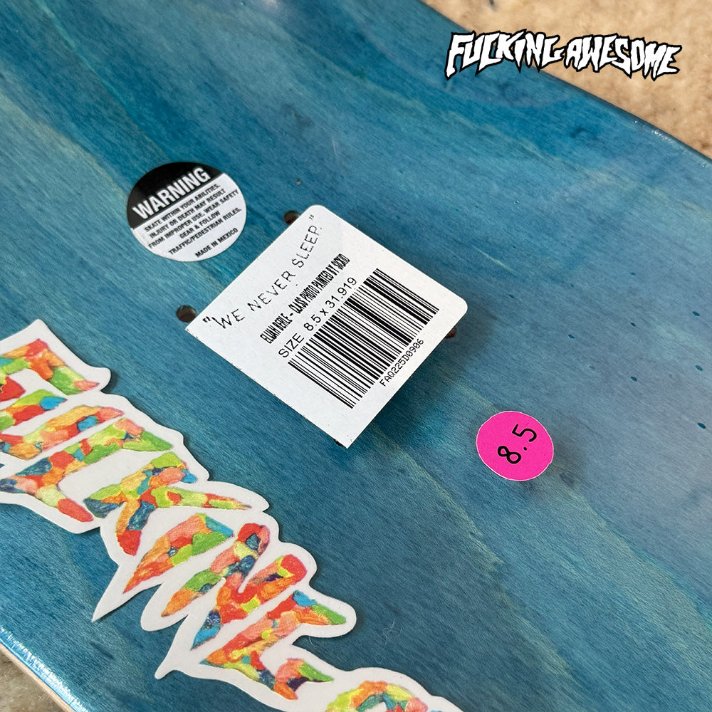 FUCKING AWESOME 16 Elijah Berle - Class Photo Painted By Sickid Shape 2 Green × Blue 8.5inch
