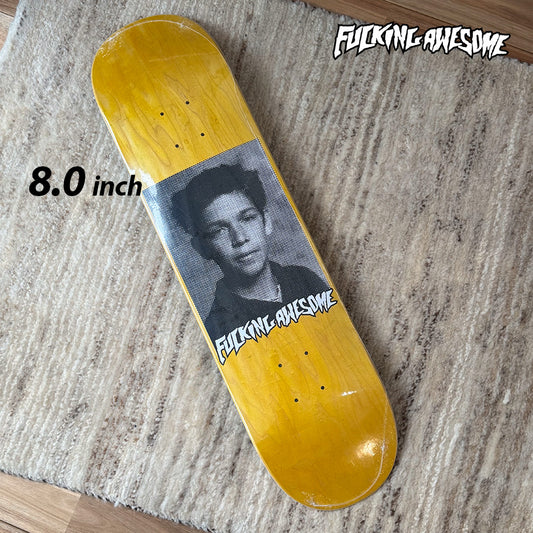 FUCKING AWESOME Gonz Class Photo Skateboards deck 8.0 Yellow Green