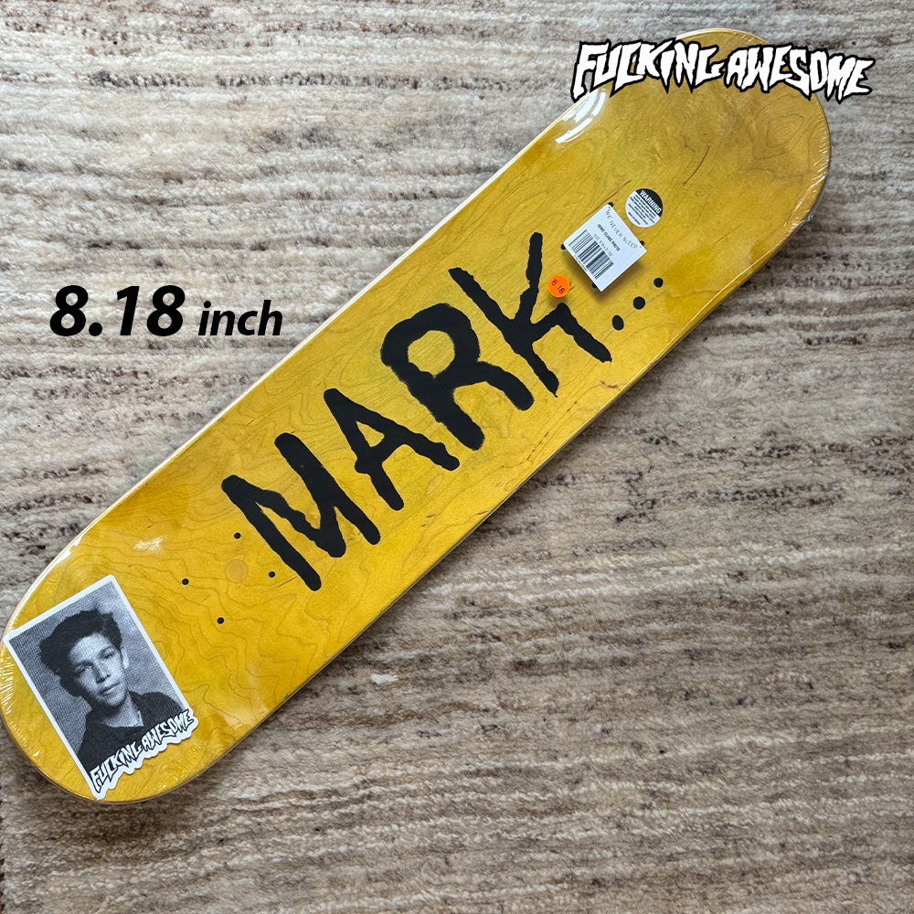 FUCKING AWESOME Gonz Class Photo Skateboards deck 8.18 Blue Yellow