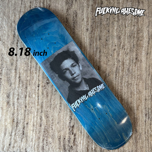 FUCKING AWESOME Gonz Class Photo Skateboards deck 8.18 Blue Blue Green