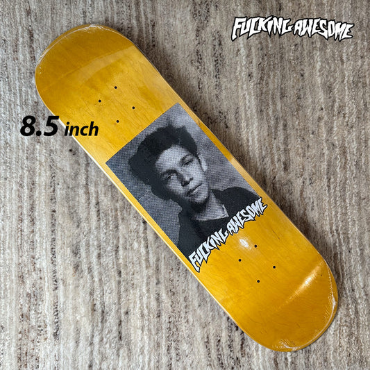 FUCKING AWESOME Gonz Class Photo Skateboards deck 8.5 Yellow Red