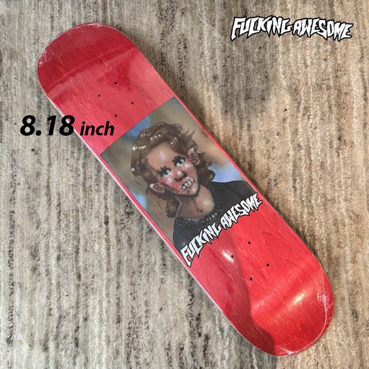 FUCKING AWESOME Jason Dill - Painted by Sickid Shape 1 8.18inch Red × Pink