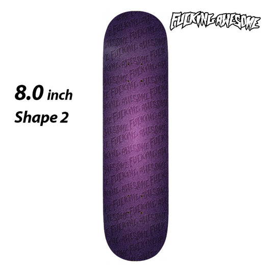 FUCKING AWESOME Embossed Color Board - Phantom Purple (Shape 2) 8.0