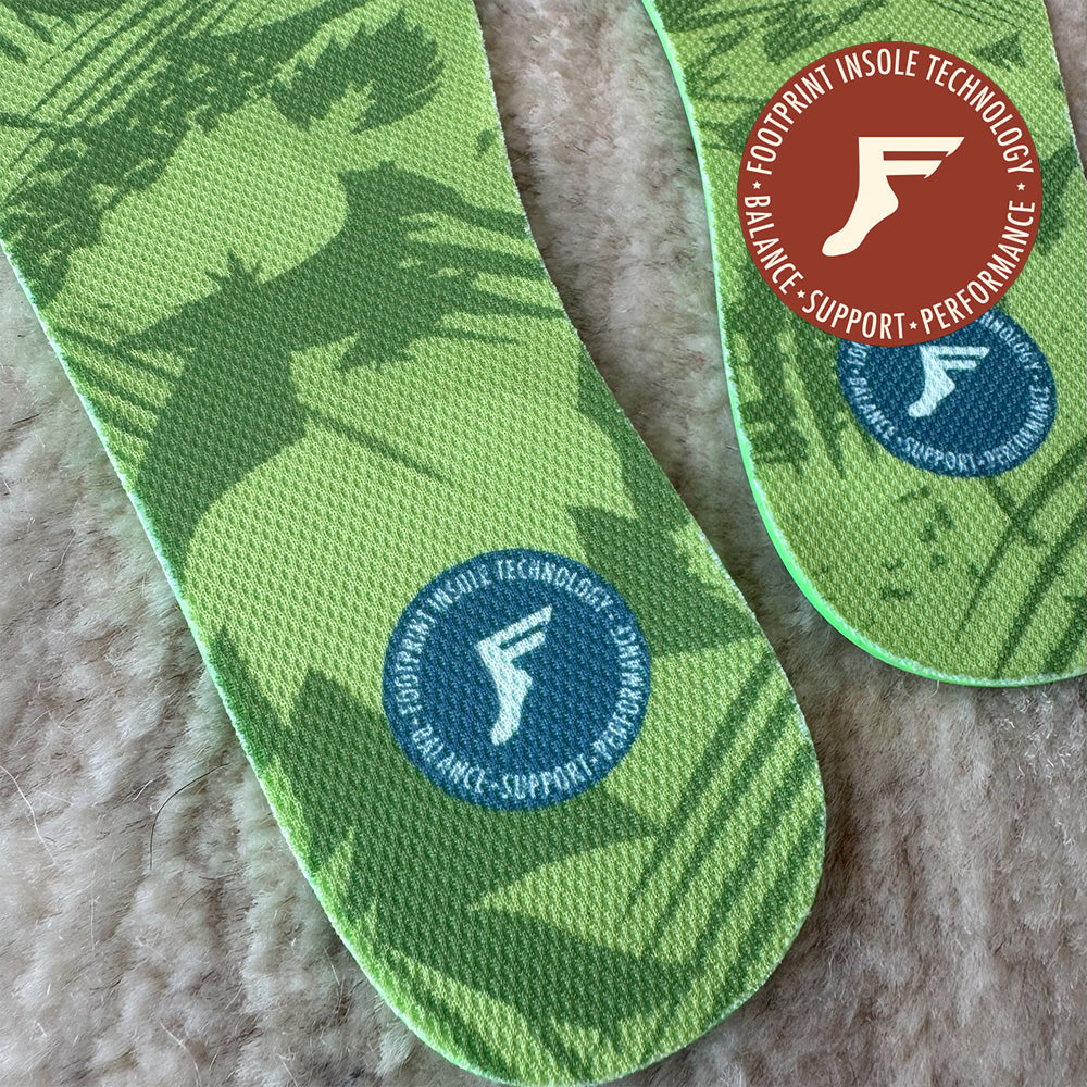 FP INSOLES FLAT 3mm CUTTING TYPE GREEN CAMO サイズM (23cm~28.5cm)