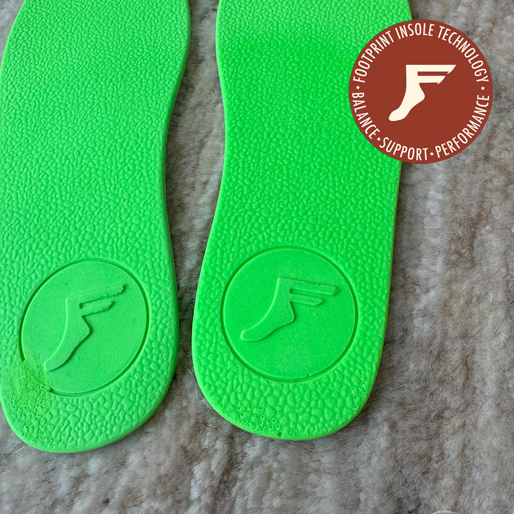FP INSOLES FLAT 3mm CUTTING TYPE GREEN CAMO サイズM (23cm~28.5cm)