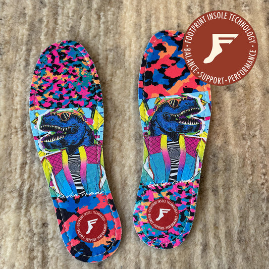 FP INSOLES FLAT 5mm FUNKYSAURAS Blue Sheet  サイズ9 / 9.5
