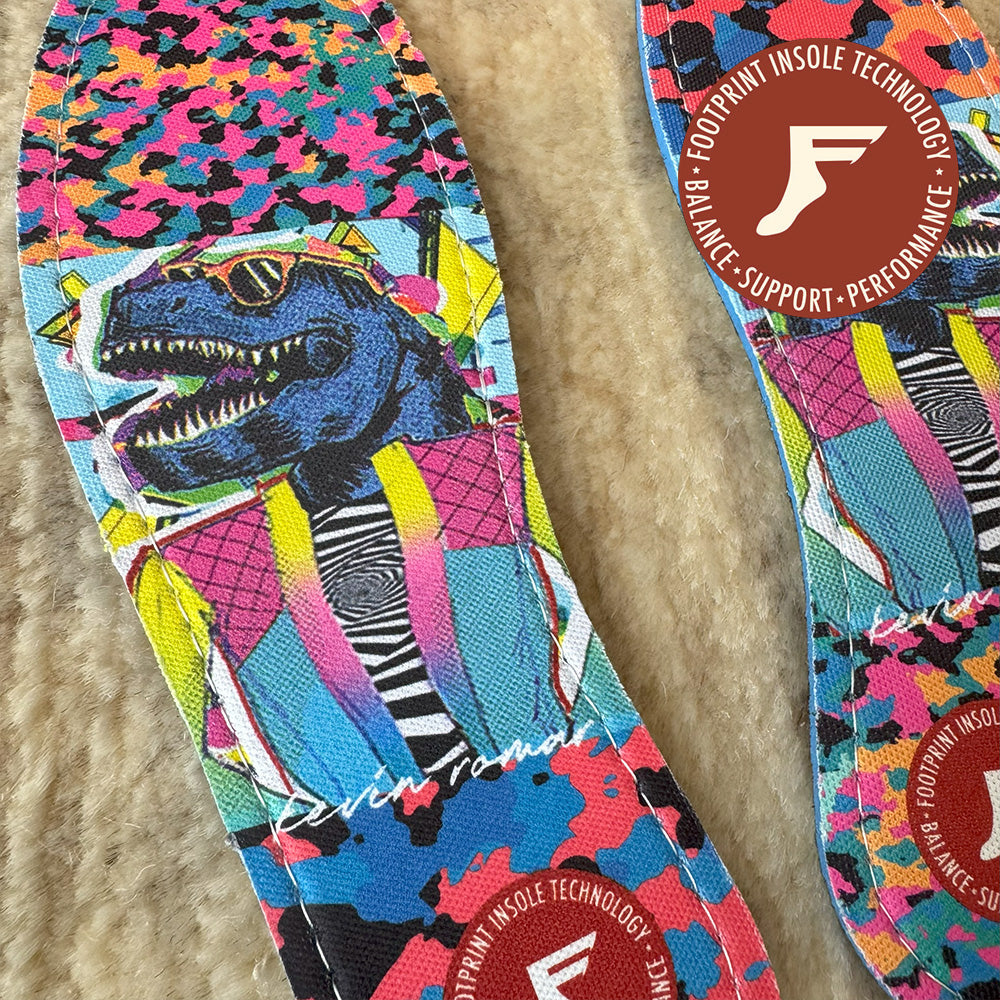 FP INSOLES FLAT 5mm FUNKYSAURAS Blue Sheet サイズ9 / 9.5
