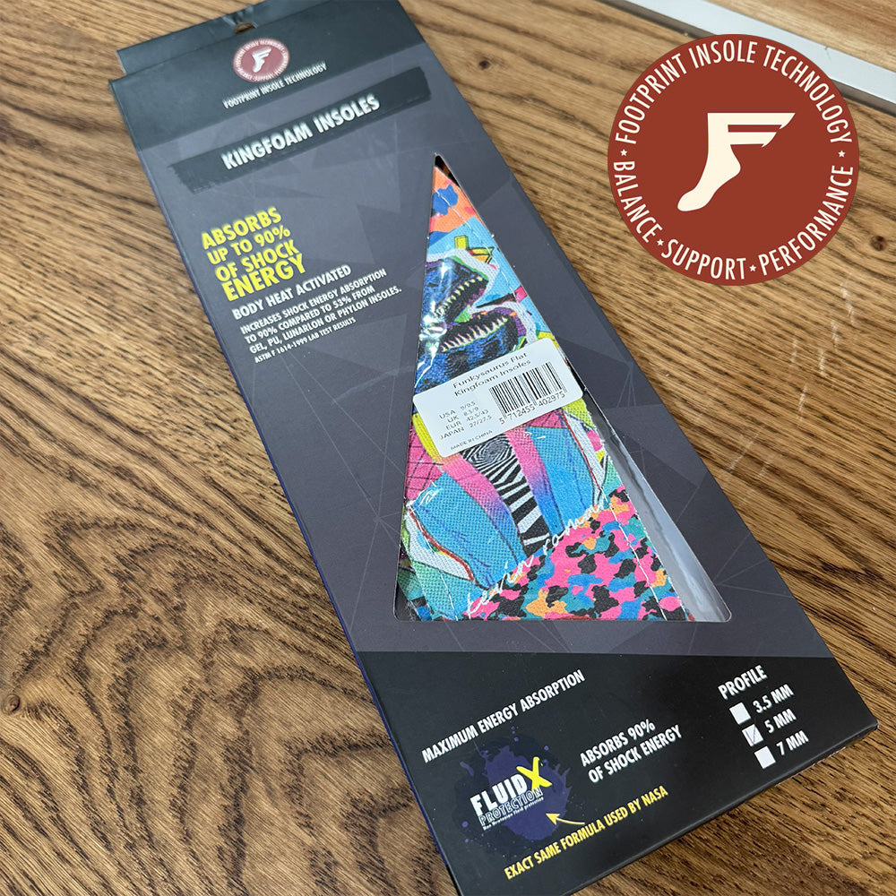 FP INSOLES FLAT 5mm FUNKYSAURAS Blue Sheet サイズ9 / 9.5