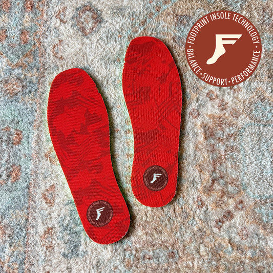 FP INSOLES FLAT 5mm NEW RED CAMO ASSORT SHEET サイズ 7/7.5