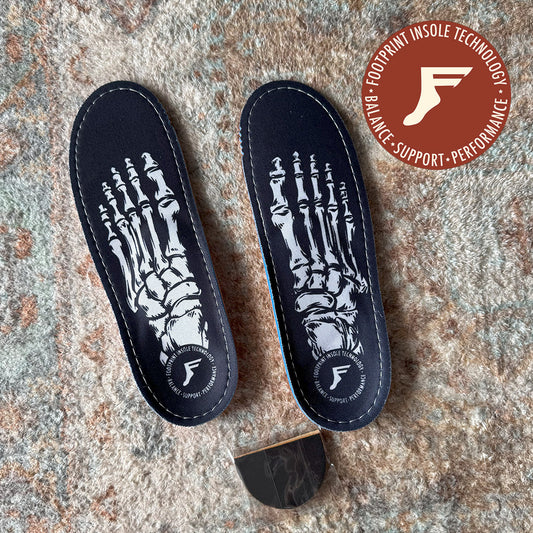 FP INSOLES ORTHOTICS SKELETON BLACK 7mm サイズ9/9.5