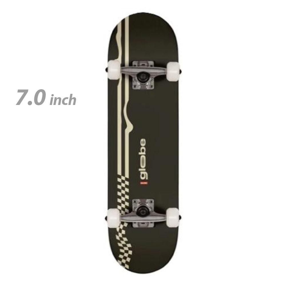 GLOBE KIDS Racer Black Off White 7.0 Mini Complete