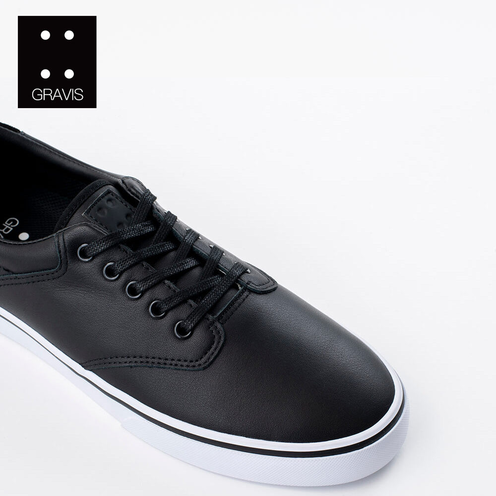 GRAVIS FILTER LEATHER BLACK WHITE