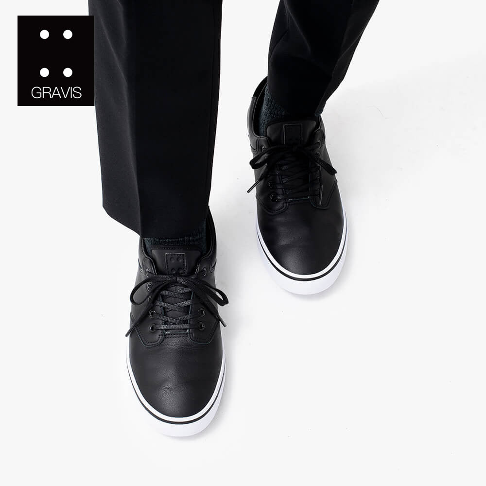 GRAVIS FILTER LEATHER BLACK WHITE
