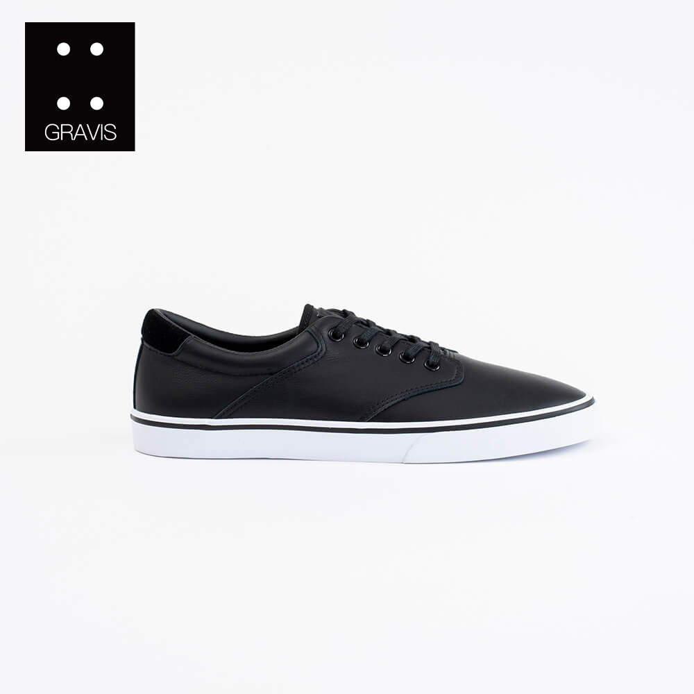 GRAVIS FILTER LEATHER BLACK WHITE