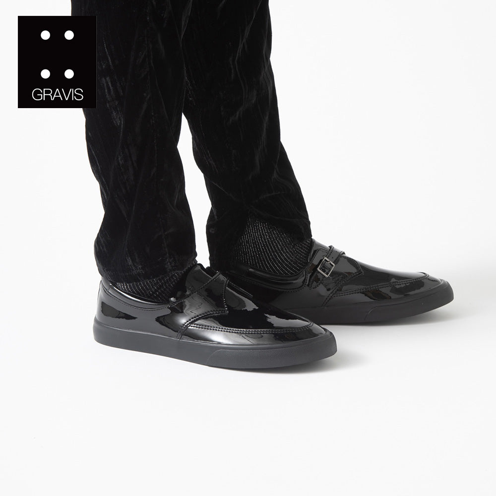 GRAVIS REVERSE MONK STRAP E.BLACK BLACK