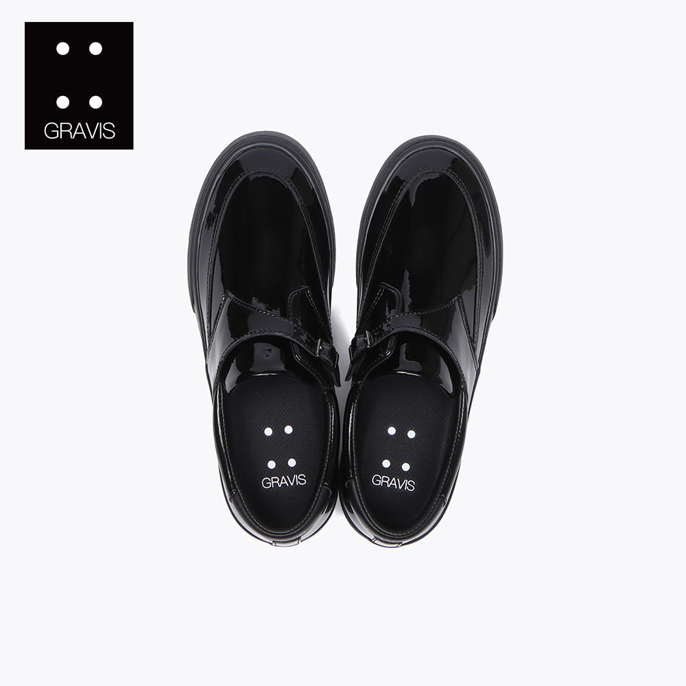 GRAVIS REVERSE MONK STRAP E.BLACK BLACK