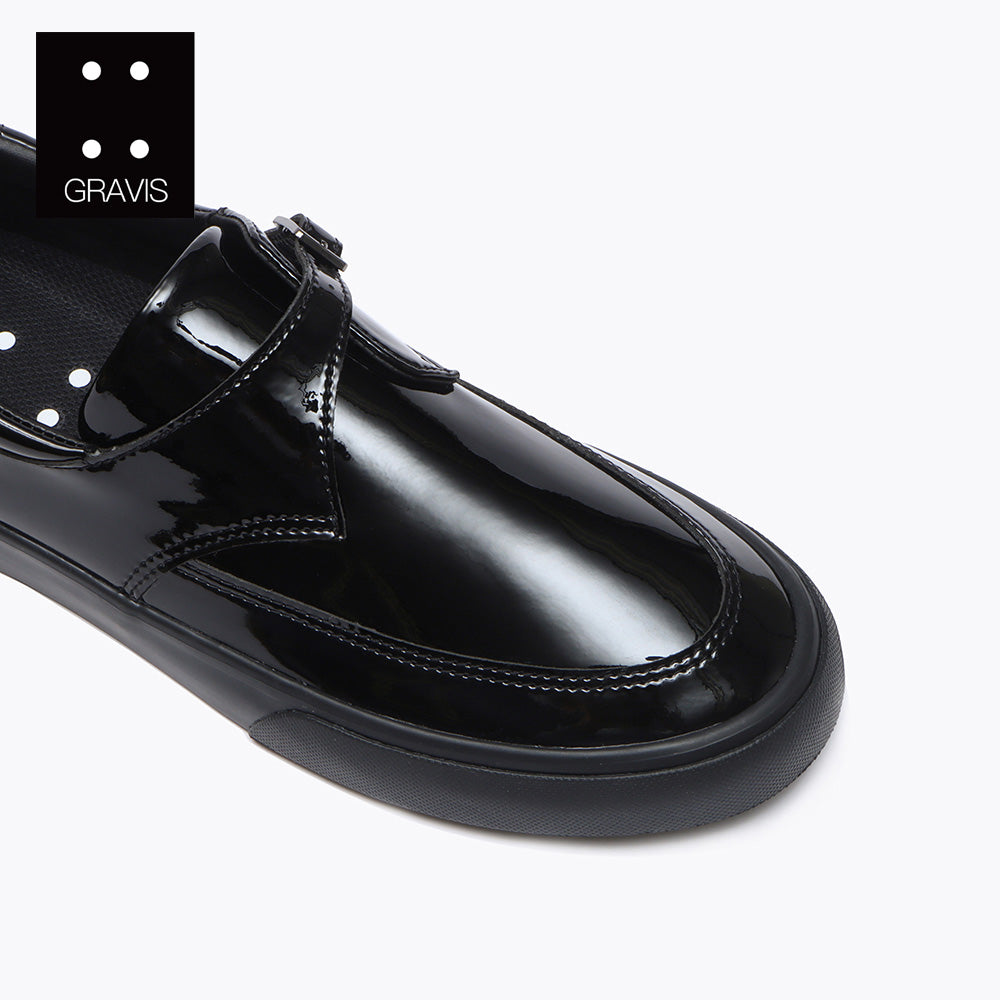 GRAVIS REVERSE MONK STRAP E.BLACK BLACK