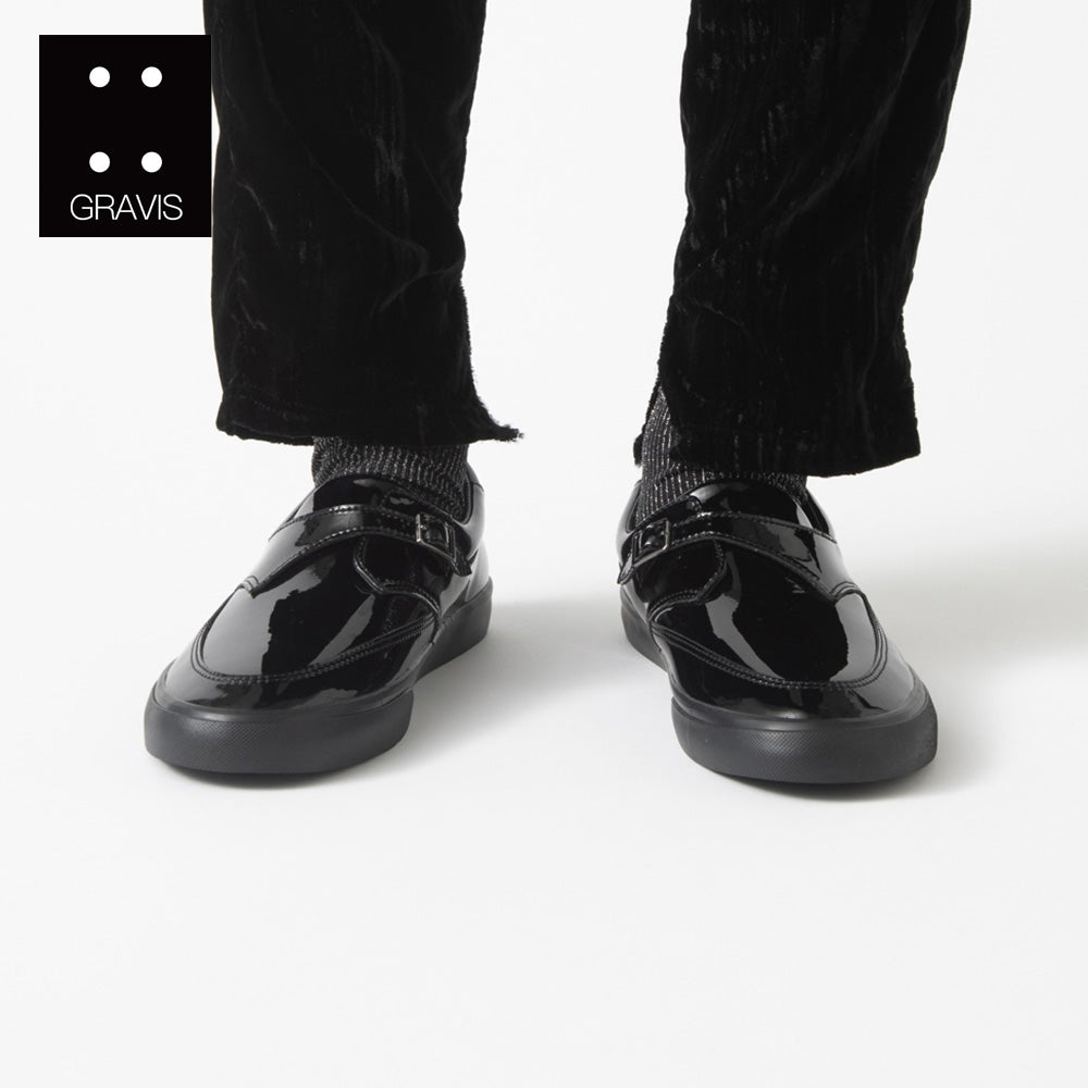 GRAVIS REVERSE MONK STRAP E.BLACK BLACK