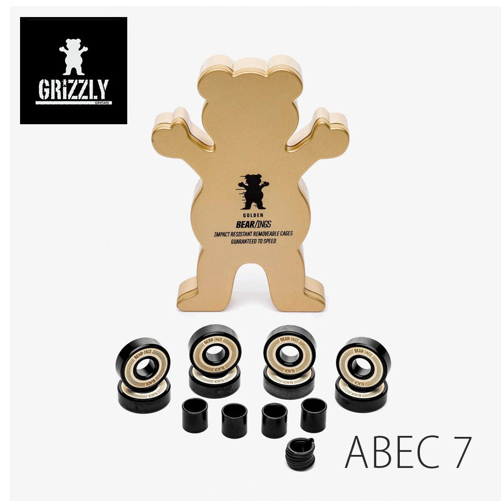 GRIZZLY Golden Bear-ings (BEAR-INGS ABEC-7) GOLD ベアリング