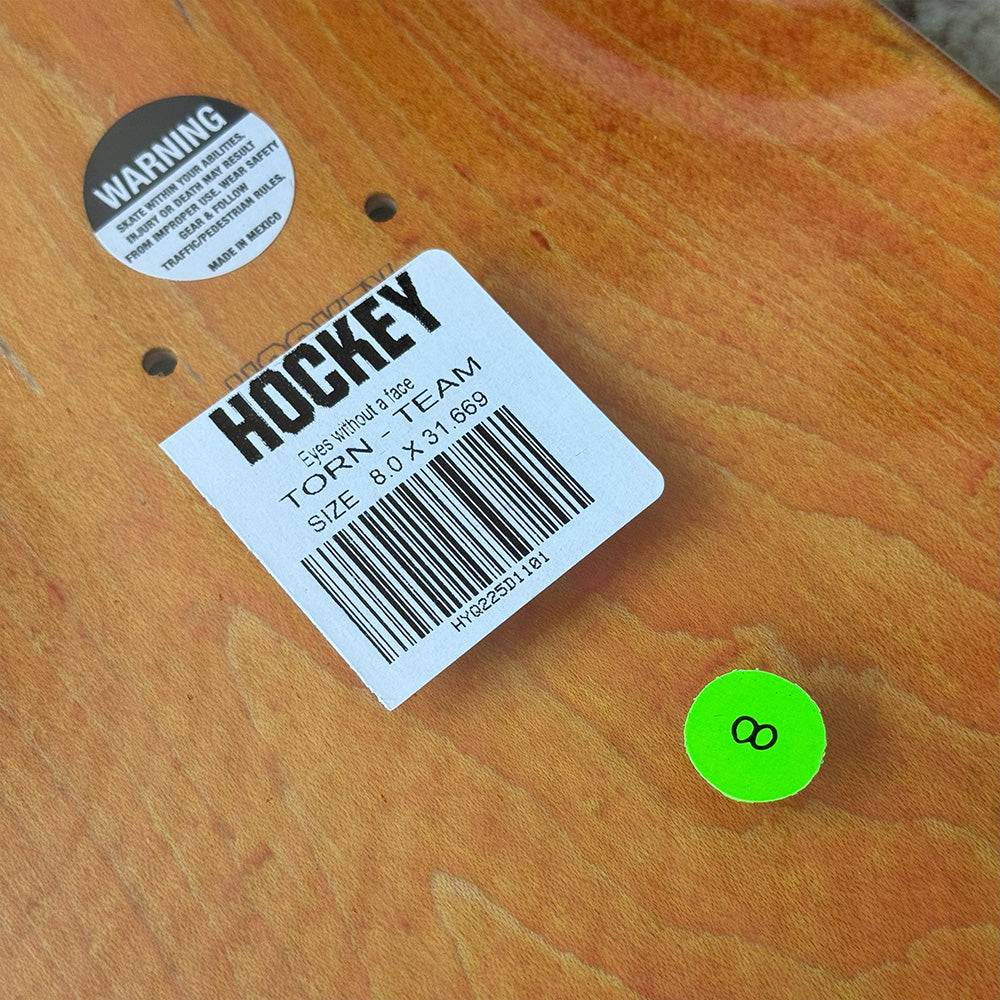 HOCKEY Torn shape 1 Gold Holo Foil 8.0" x 31.66" 14" Wheel Base.