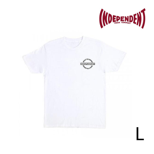 INDEPENDENT TRUCKS TEE SS-T BAR-RIER 25SP WHITE