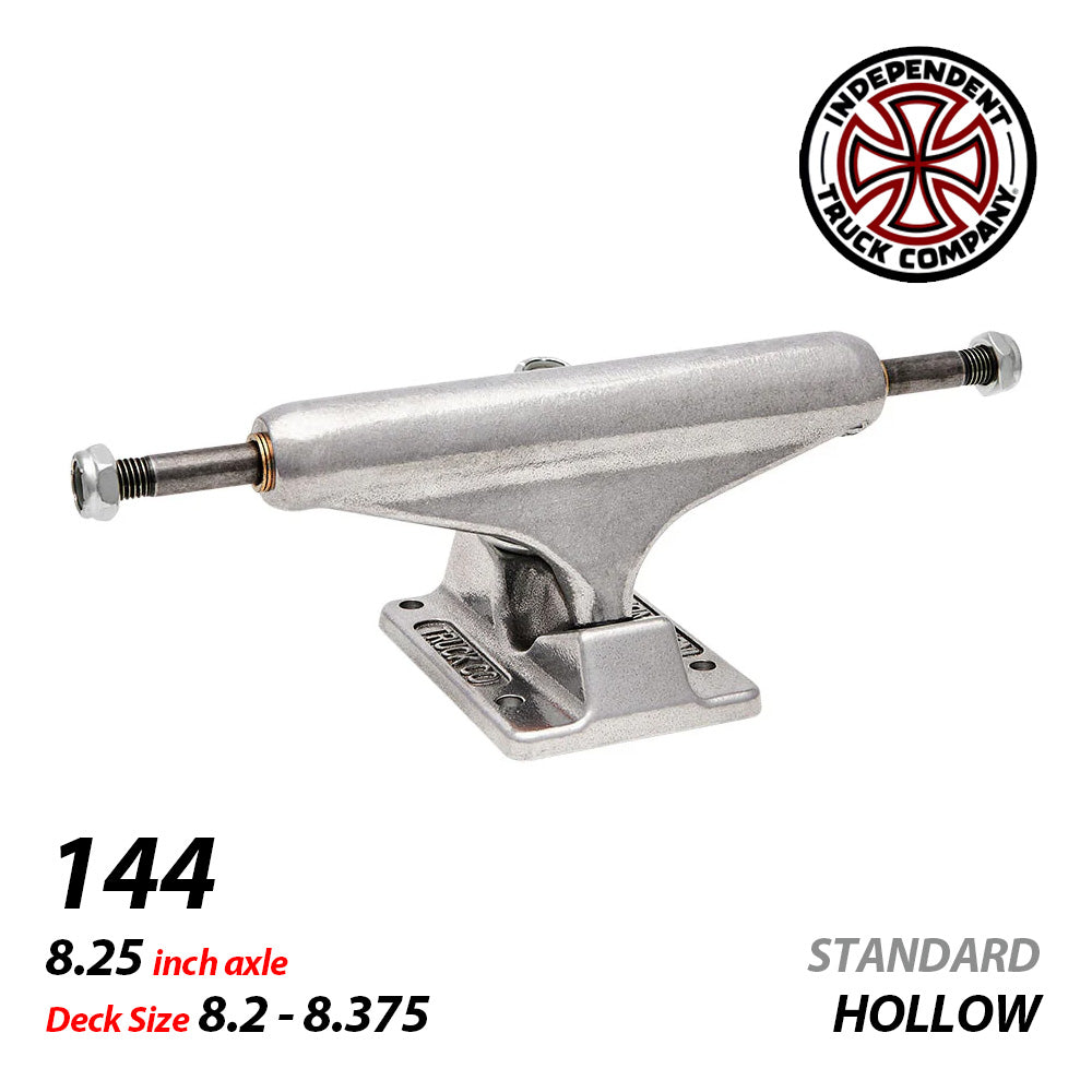 144 STAGE 11 HOLLOW SILVER STANDARD SKATEBOARD TRUCKS