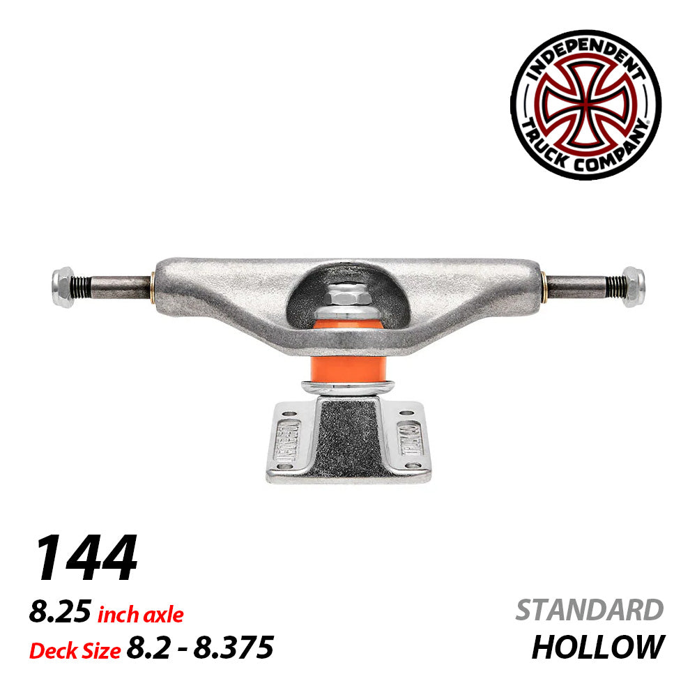 144 STAGE 11 HOLLOW SILVER STANDARD SKATEBOARD TRUCKS